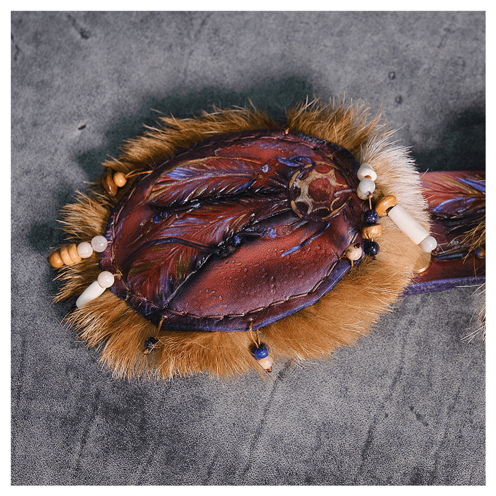 Кожаный ремень «Шаманка»