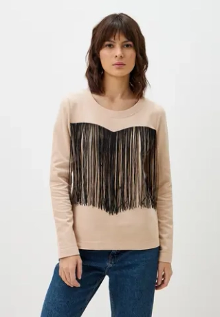 Лонгслив Настроение, цвет Бежевый