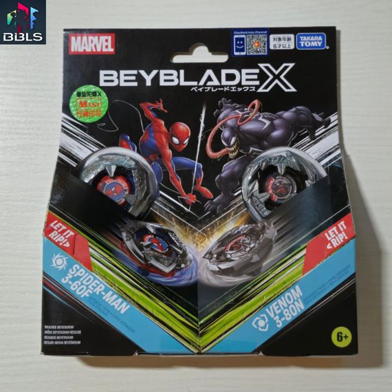 Набор волчков Spider-Man and Venom Multipack Set BX00 Takara Tomy