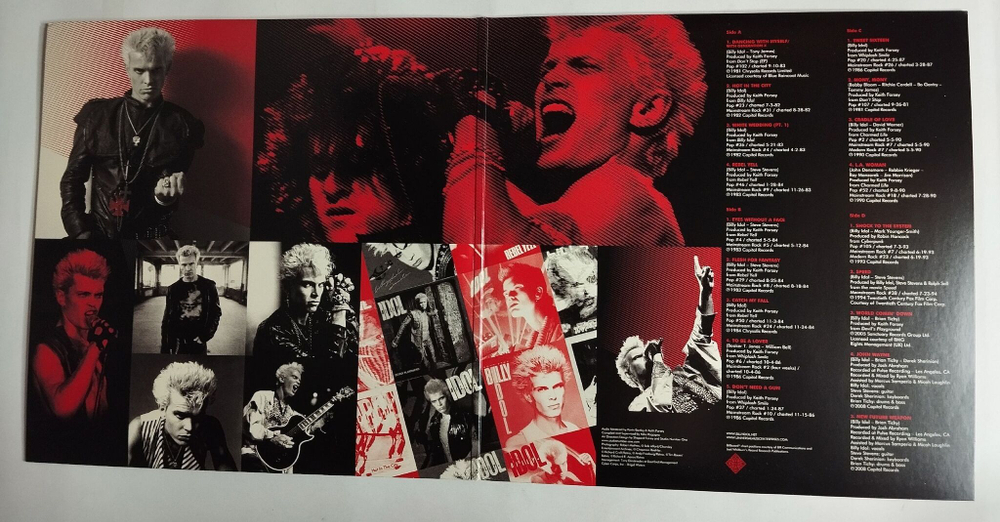 Винтажная виниловая пластинка LP Сборник Idolize Yourself The Very Best of Billy Idol (EU 2017)