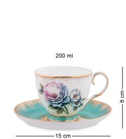 Pavone JK- 20 Чайный сервиз на 6 перс.«Цветок Неаполя»