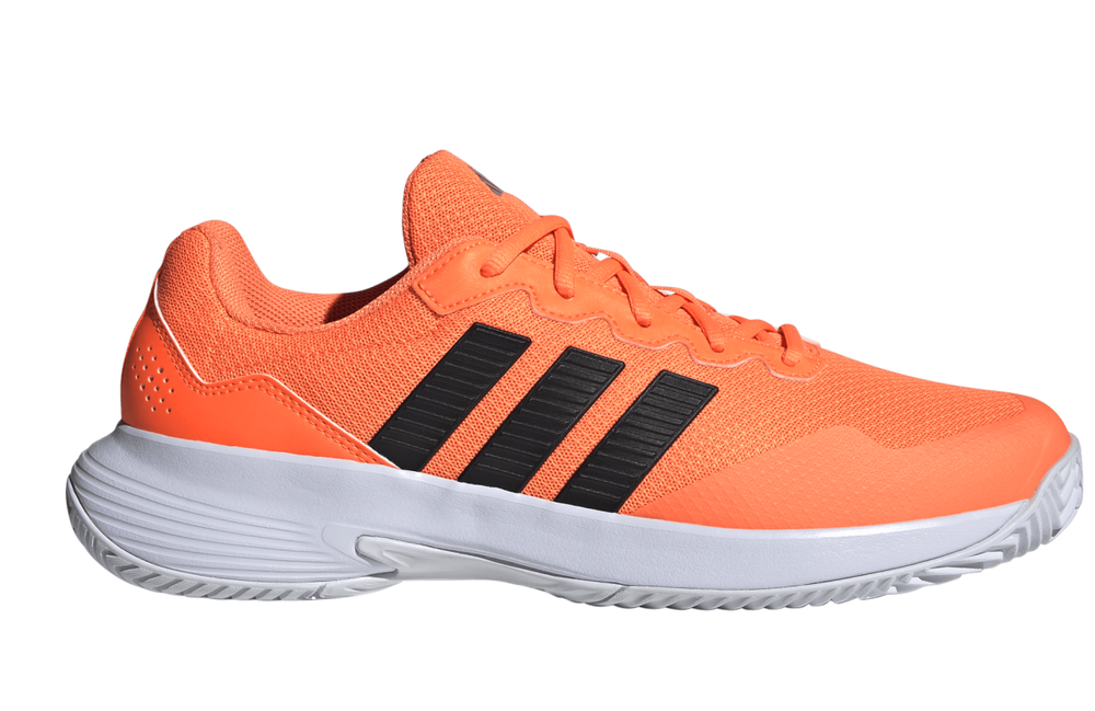 Мужские кроссовки теннисные Adidas GameCourt 2 M - lucid orange/core black/silver metallic