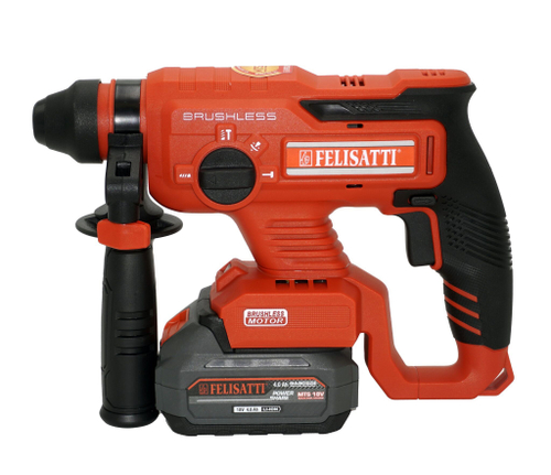 Аккумуляторный перфоратор бесщеточный Felisatti FT1578, 18 В, 3 режима, 4600 уд./мин, без АКБ и ЗУ