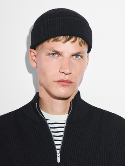 Massimo Dutti Шапка бини, темно-синий