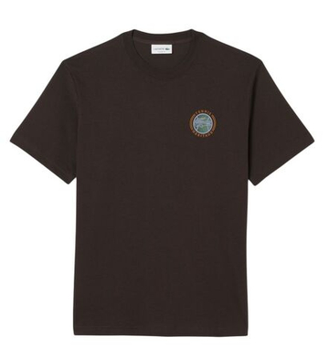 Теннисная футболка Lacoste Multi Print Jersey - brown