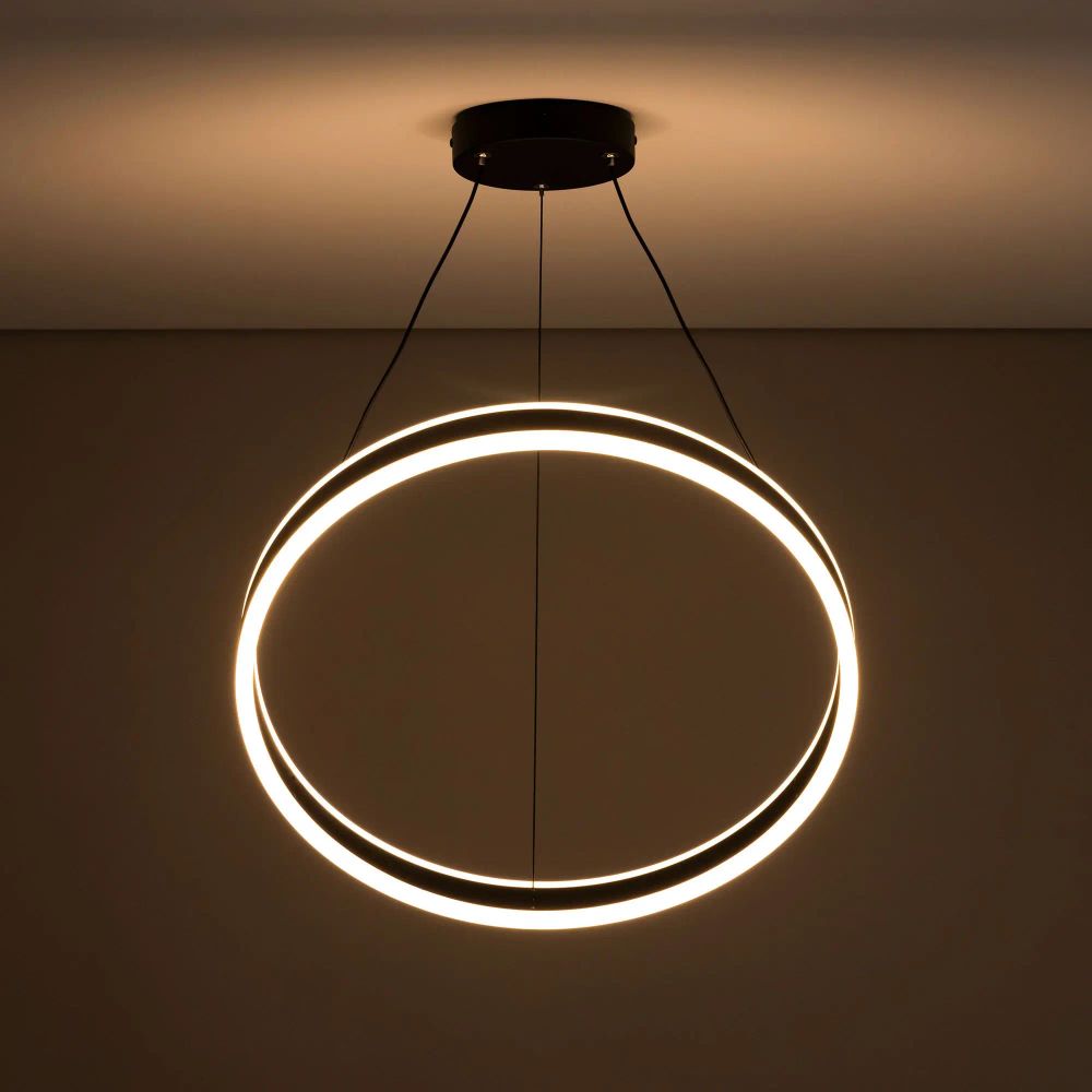 Citilux Дуэт CL719501 LED Люстра подвесная с пультом Чёрная