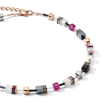 Колье Coeur de Lion White&Pink Rose Gold 4013/10-0400 цвет мульти