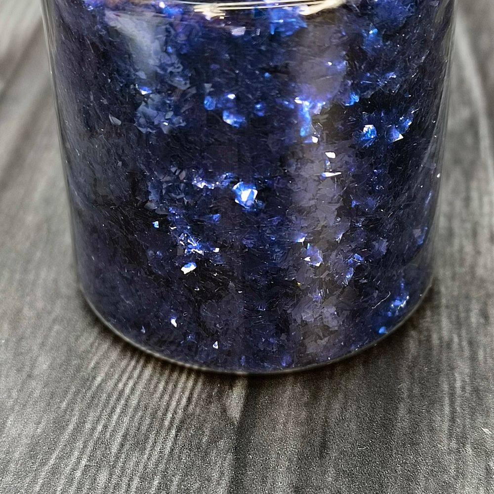 Хлопья Индиго прозрачные для дизайна ногтей, маникюра, бодиарта, макияжа...