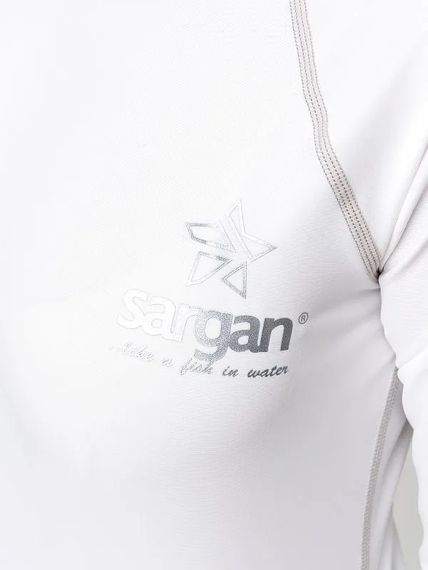 Футболка рашгард лонгслив Sargan Агидель Худи UPF 50+ белый