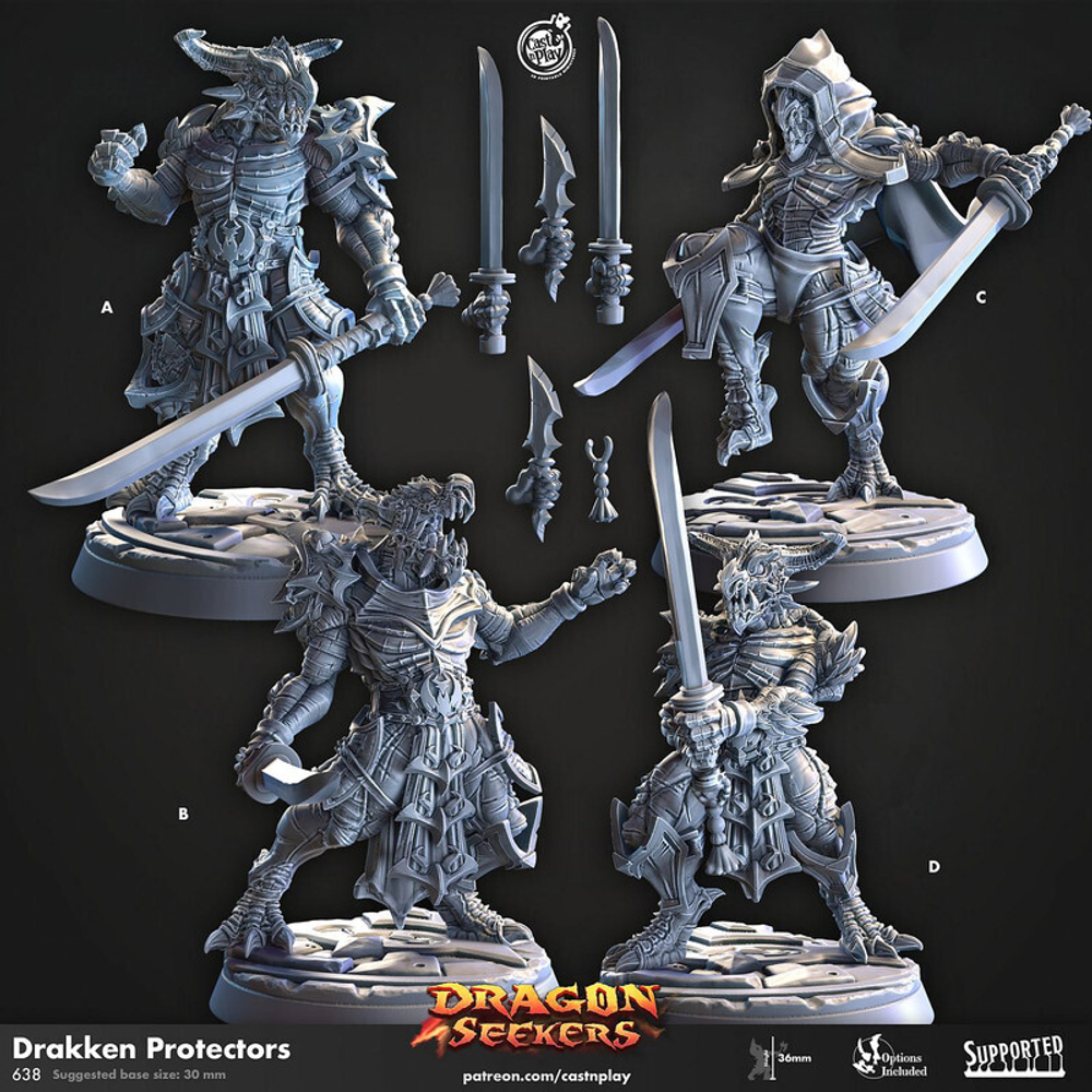 Людоящер Драконорождённый Dragonborn Lizardmen Seraphon Серафон Воин Паладин Варвар Файтер Рыцарь 1шт миниатюра для dnd, днд, pathfinder, фентези, Настольная игра, НРИ, Варгейм, РПГ