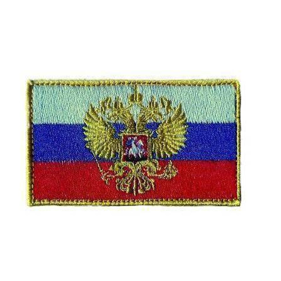 Патч Флаг РФ с орлом