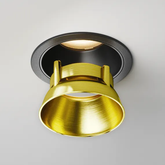Декоративная рамка-отражатель для светильников серии Альфа / Alfa LED латунь Technical ring12-15w-rd-bs