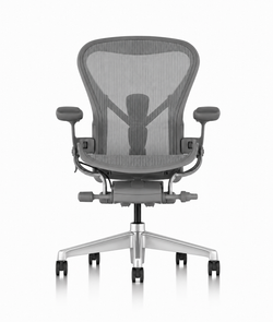 Кресло Herman Miller Aeron Carbon Polished Aluminium, размер C
