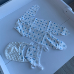 Комплект на выписку весна/осень "Звездопад" (Цвет: Голубой)