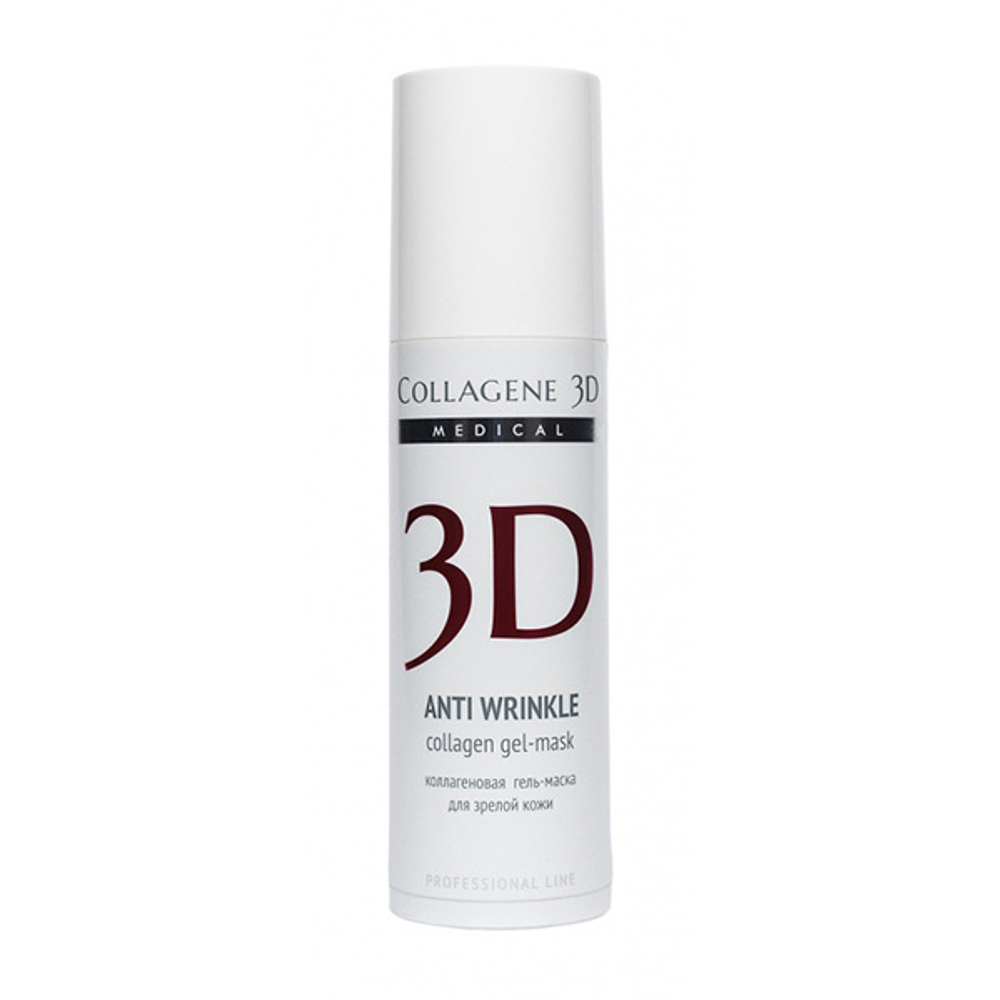 Гель-маска для лица с плацентолью для зрелой кожи Medical Collagene 3D Anti Wrinkle (проф) 130мл