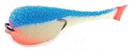 Поролоновая рыбка YAMAN на двойнике, р. 80 мм, цвет 22 UV (5 шт.)