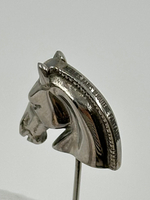 Брошь булавка в виде головы лошади Hermes