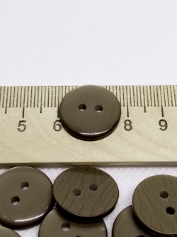 Пуговица 28L (18мм) 2 прокола, пластик, 1 шт