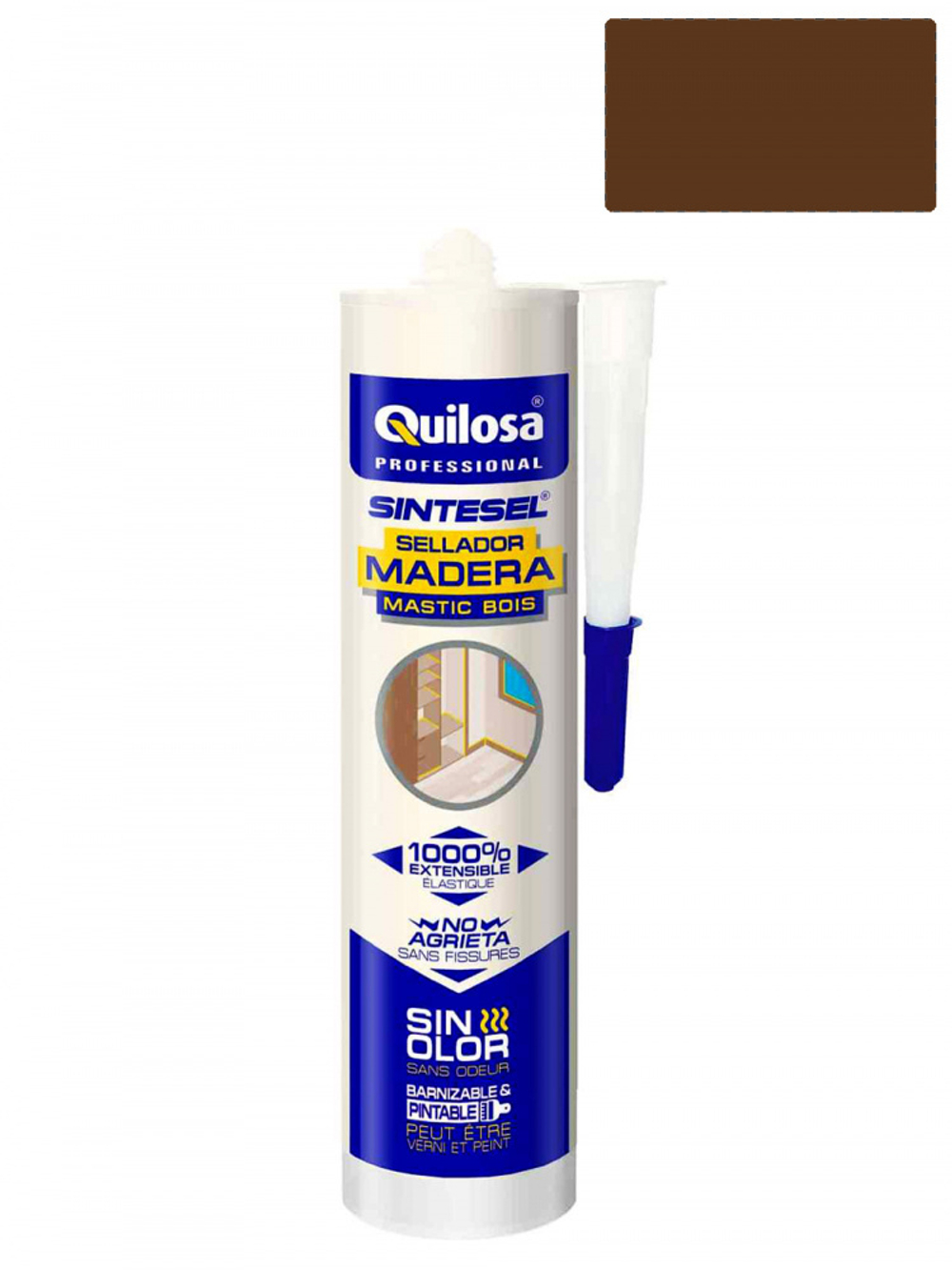Герметик акрил-силиконовый для дерева Quilosa Madera Sintesel 280 мл