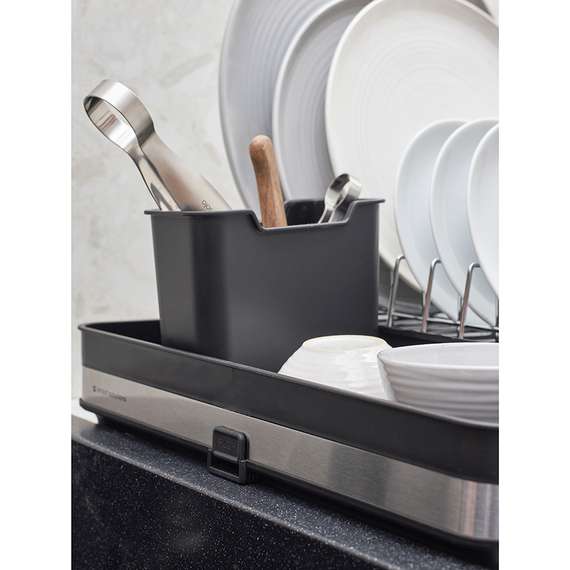 Сушилка для посуды atle раздвижная большая, черная