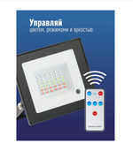 Прожектор светодиодный 20Вт Мультицвет Пульт. Космос