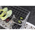 Полка для обуви, мет-л, 4 секц, 66х28х70 см, разборная, сер, Nika, ЭТ1/С