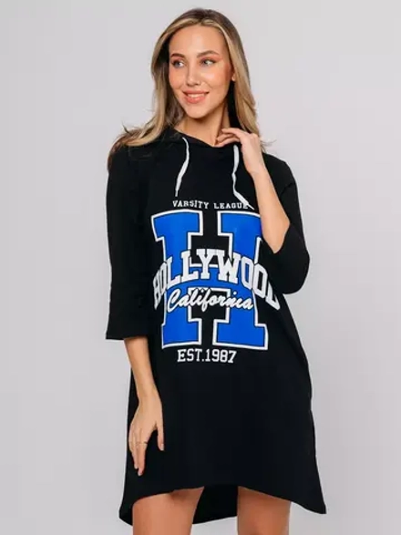 Туника платье удлиненная больших размеров домашняя