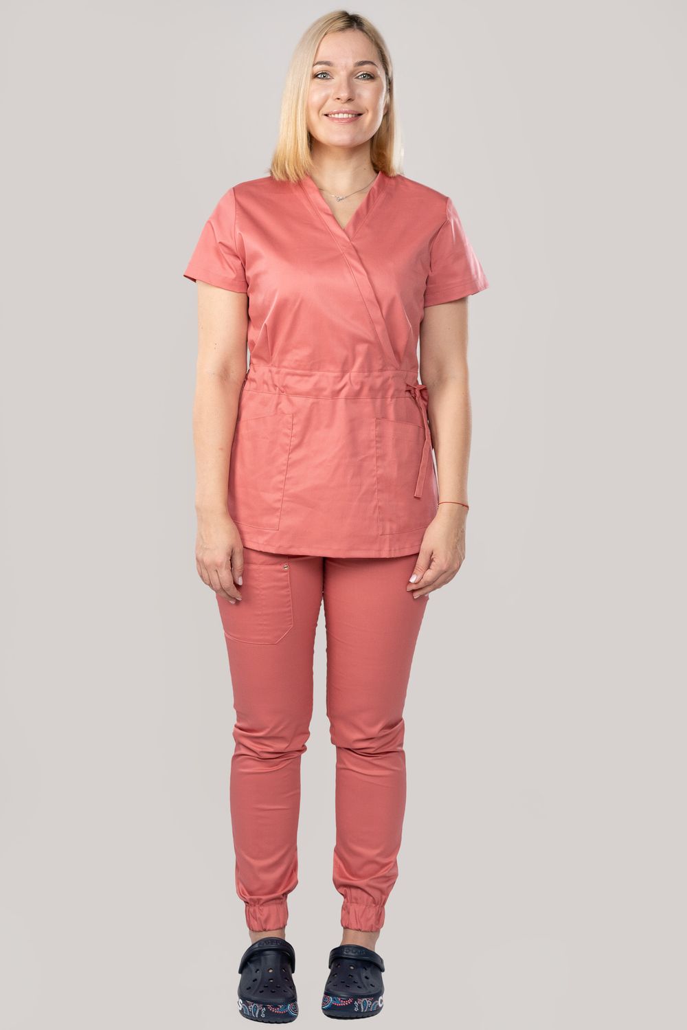 Костюм медицинский женский 386 ТЕРРАКОТ