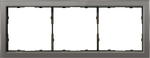 Рамка 3-я стекло цвета сталь,  серия R98 Glass