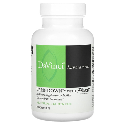 DaVinci Laboratories, Carb-Down с Phase 2 Carb Controller, 90 капсул