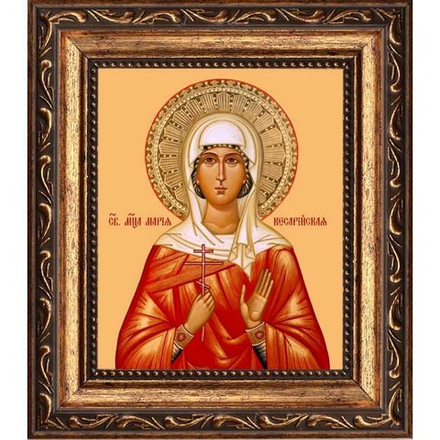 Мария Кесарийская (Палестинская) мученица. Икона на холсте.