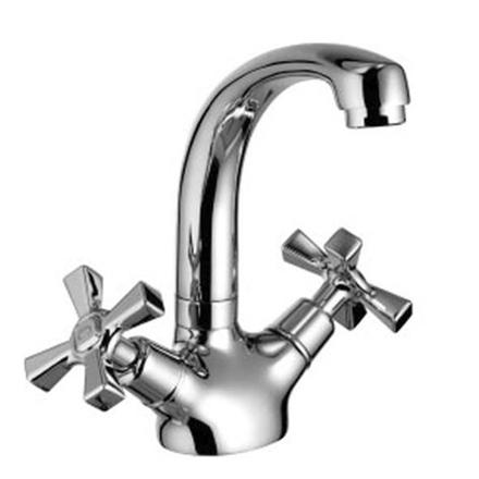 LM2507C Бенефит Смеситель для умывальника с поворотным  изливом, хром (к/к 8)