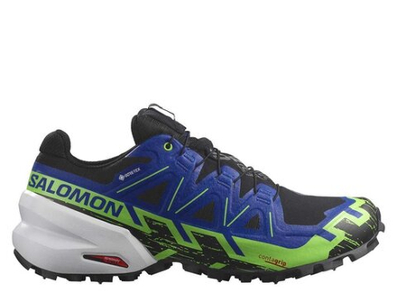 Кроссовки для бега мужские Salomon Spikecross 6 Gore-Tex M Черный и Синий