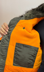 КУРТКА МУЖСКАЯ ФЛИСОВАЯ N3B NORD STORM REP.GREY/ORANGE