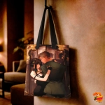 Сумка шоппер с принтом Семья шпиона