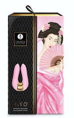 Розовый двойной вибростимулятор AIKO с двумя моторами (Цвет: розовый)