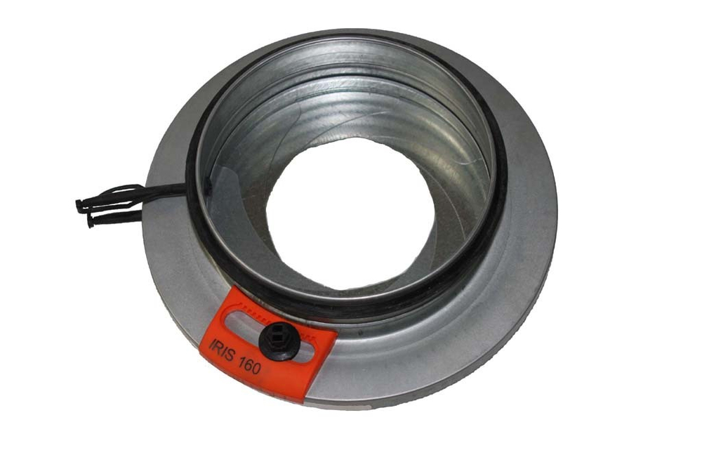 Ирисовый клапан Airone IRIS 250 для измерения и регулировки потока воздуха в вентиляционных каналах