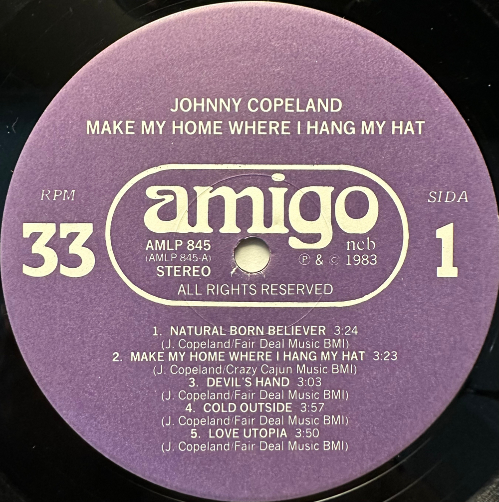 Johnny Copeland - Make My Home Where I Hang My Hat (Швеция 1983г.)