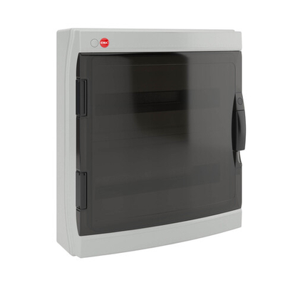 Щиток настенный с дверцей 36 мод.,IP65, серый, с клеммным блоком 63А