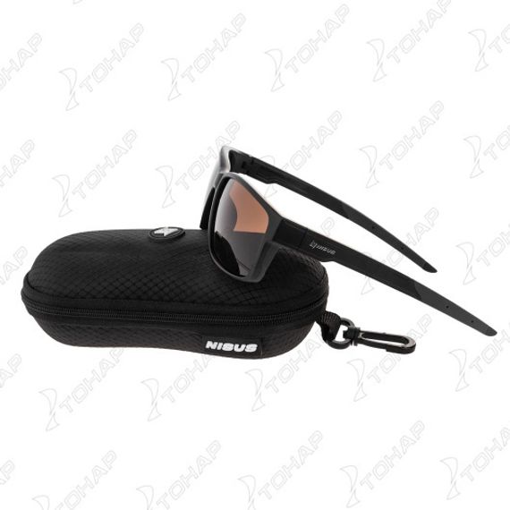 Очки поляризационные в жест.чехле (коричневый) (N-OP-PF2015-C) Nisus