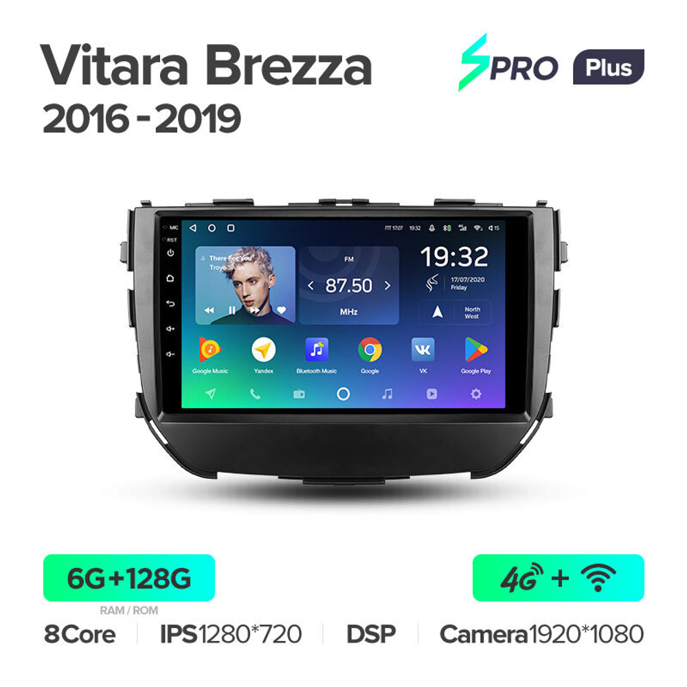 Teyes SPRO Plus 9" для Suzuki Vitara Brezza 2016-2019