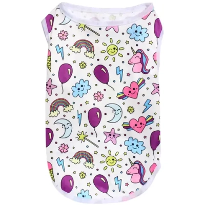 Майка для собак мелких пород «БРО на стиле», яркая радуга, размер L (длина спинки 33см, объем груди 38см, от 7 до 9кг)