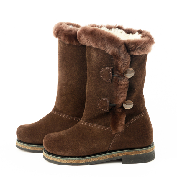 Унты женские укороченные из замши