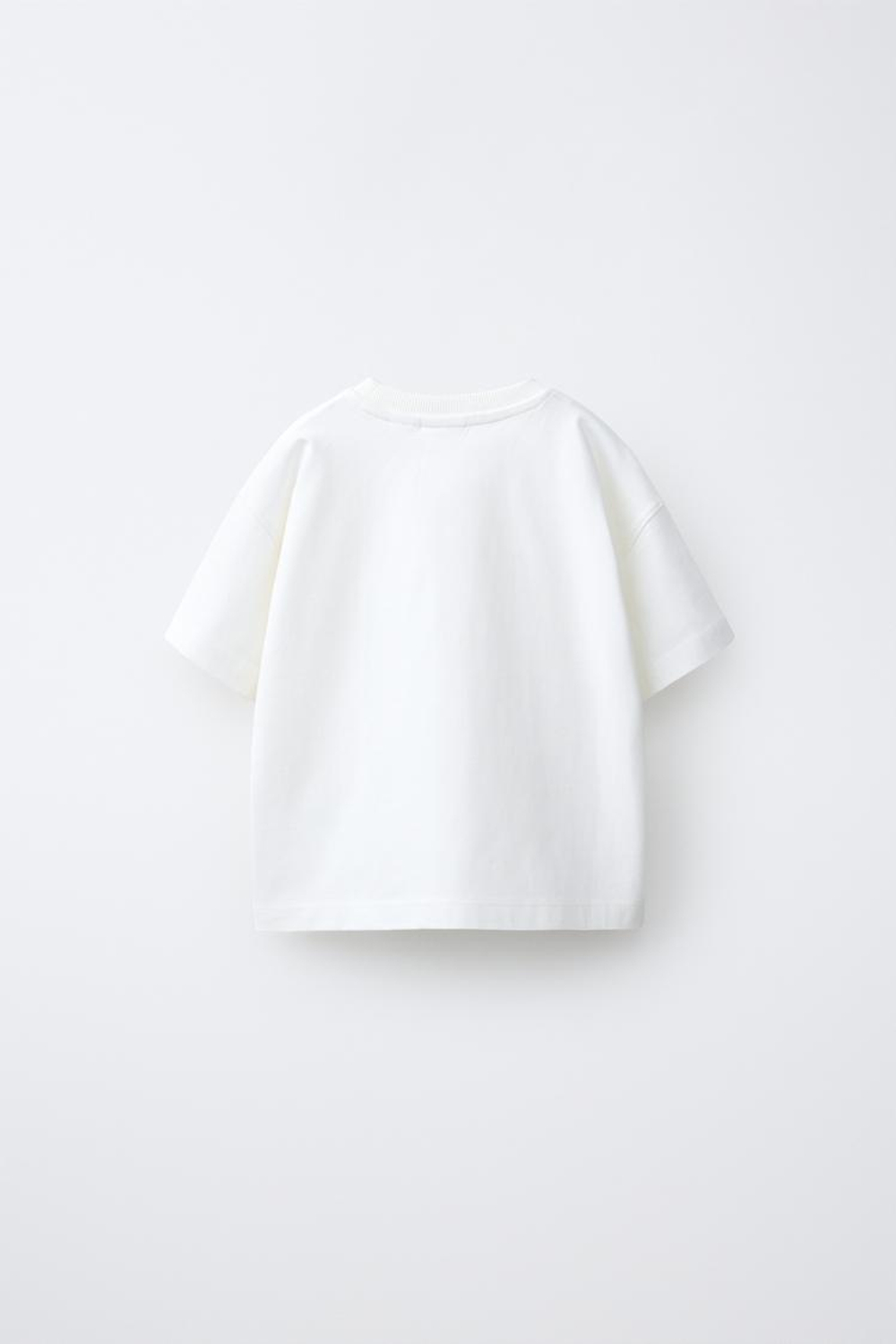 ZARA ФУТБОЛКА С ДИНОЗАВРОМ, БЕЛЫЙ