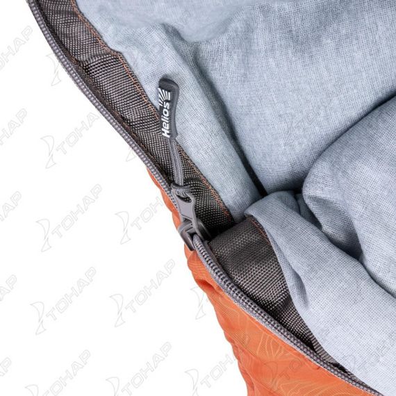 Спальный мешок TORO 200R (210х70, правый, стратекс, оранжевый) (T-HS-SB-T-200R) Helios