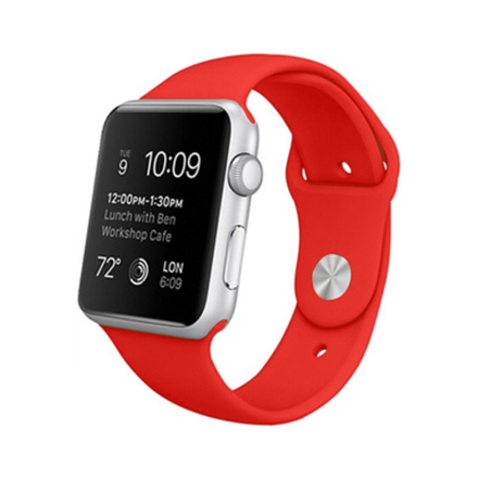 Силиконовый ремешок Apple Watch, 38/40/41, S/M, красный