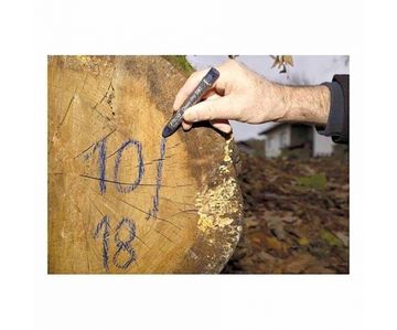 Строительный мелковый восковой карандаш чёрный 12 мм PICA-MARKER 590/46