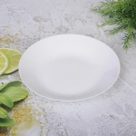 Тарелка «White magic» 21см глубокая, стеклокерамика Полоска