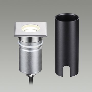Встраиваемый грунтовый светильник 3W 4000K 6661/1GB чёрный Ingro Odeon Light