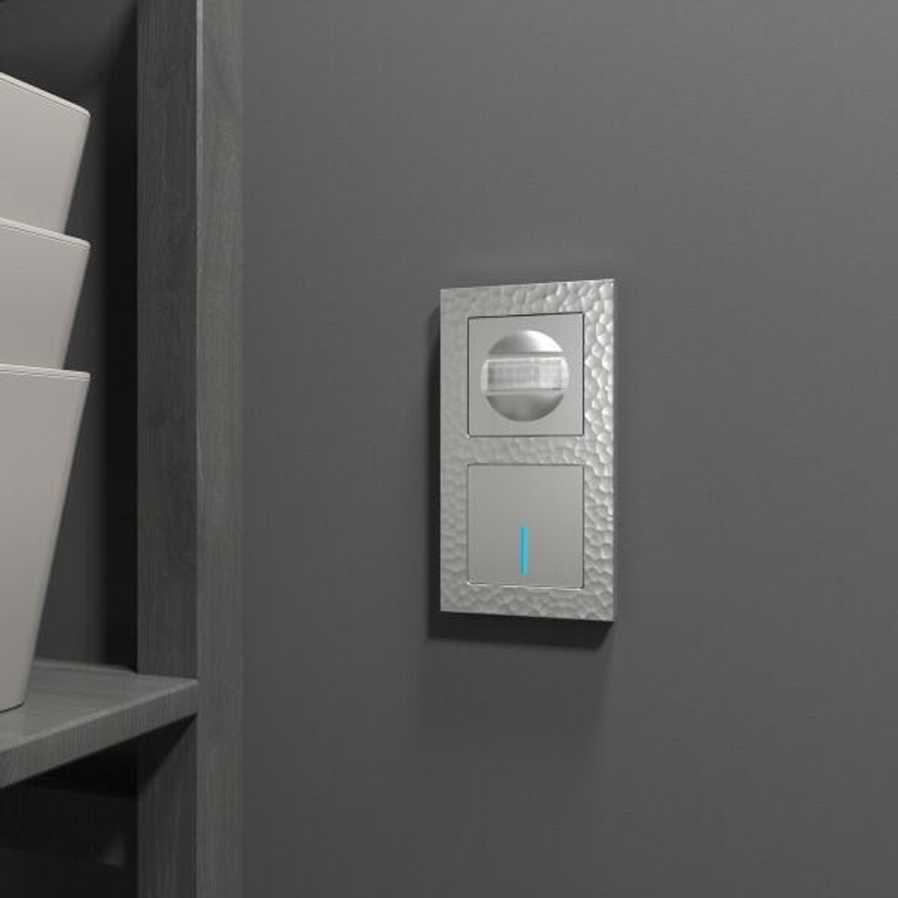 Датчик движения 500 Вт, двухпроводный (серебряный)